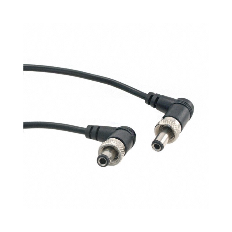1 pcs : 10-00121 - Cable Assembly 2.5mm ID, 5.5mm OD Plug, Right Angle, Thread Lock, to Plug, Right Angle, Thread Lock Round 6.6
