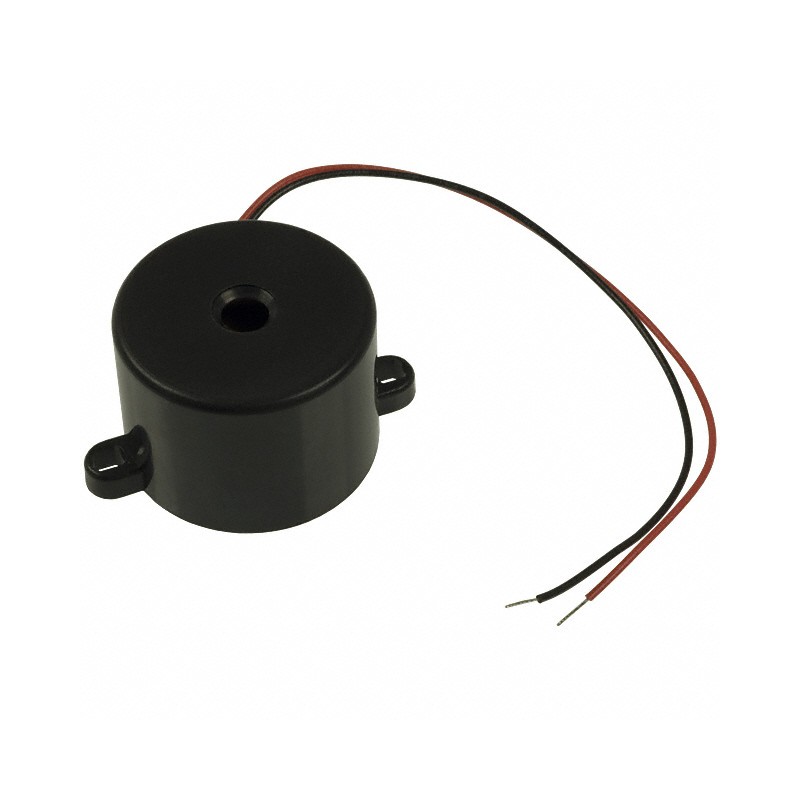 1 pcs : CEP-2280 - Buzzers Indicator, Internally Driven Piezo 12 V 17mA 3.15kHz 88dB @ 12V, 30cm Panel Mount, Flange Wire Leads