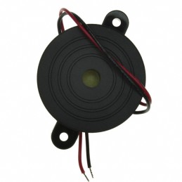 1 pcs : CPE-353A - Buzzers Indicator, Internally Driven Piezo 12 V 10mA 2.8kHz 88dB @ 12V, 30cm Panel Mount, Flange Wire Leads