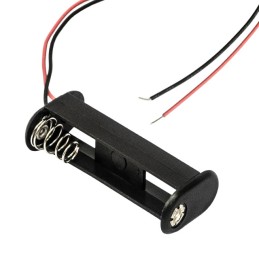 1 pcs : BC32AAW - Battery Holder (Open) AA 2 Cell Wire Leads - 6' (152.4mm)