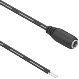 1 pcs : 10-03137 - Cable Assembly 2.5mm ID, 5.5mm OD Jack to Wire Leads Flat 6.0' (1.83m)