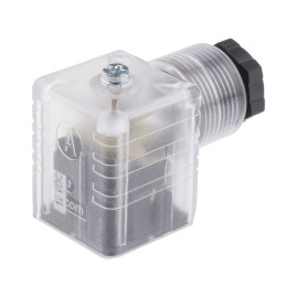 5 pcs - RS PRO 2P+E DIN 43650 A, Female Solenoid Connector with Indicator Light, 12 V dc Voltage