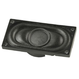 1 pcs : CMS-40208N - 8 Ohms General Purpose Speaker 1 W 520 Hz ~ 13 kHz Top Oval, Rectangular Frame