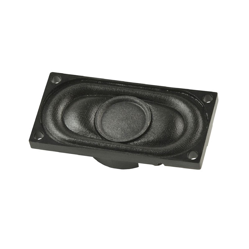 1 pcs : CMS-40208N - 8 Ohms General Purpose Speaker 1 W 520 Hz ~ 13 kHz Top Oval, Rectangular Frame