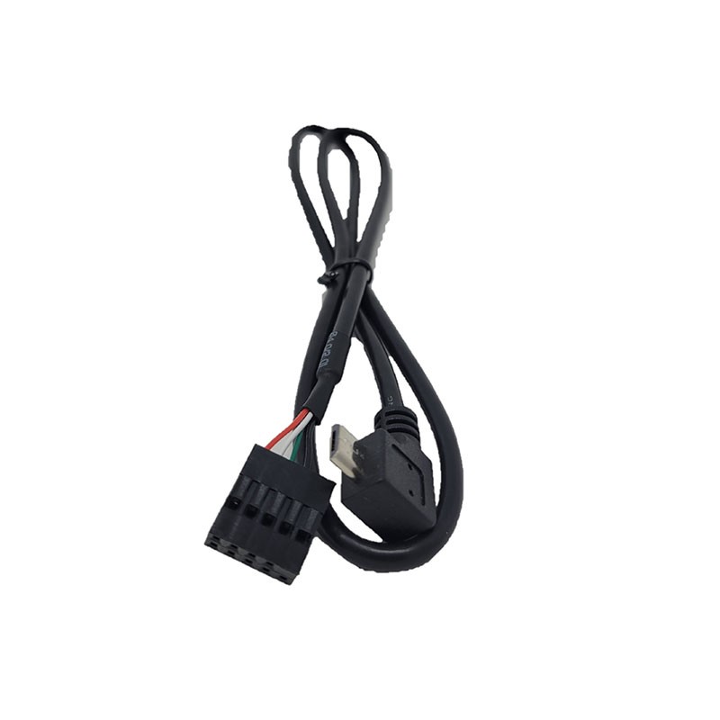 1 pcs : MSP-MICRO9P - Cable Assembly Rectangular 09 pos Socket to Micro B Male, Left Angle 2.00' (609.6mm)