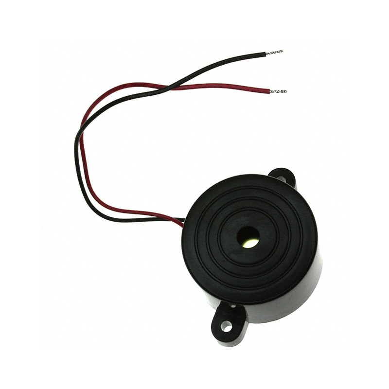 1 pcs : CPE-420 - Buzzers Indicator, Internally Driven Piezo 12 V 50mA 2.8kHz 102dB @ 12V, 30cm Panel Mount, Flange Wire Leads