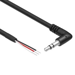 1 pcs : 10-03200 - Cable Stereo (3 Conductor, TRS) Phone Plug, 3.5mm (1/8'), Right Angle To Cable (Round) 14.8' (4.50m)