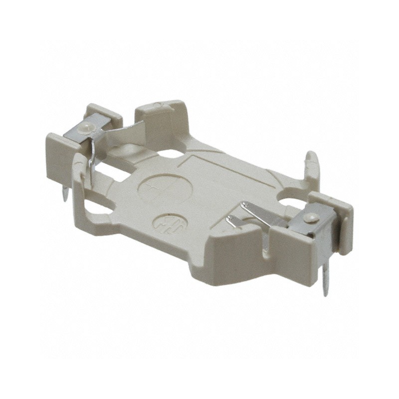 1 pcs : BU2032-1 - Battery Holder (Open) Coin, 20.0mm 1 Cell PC Pin