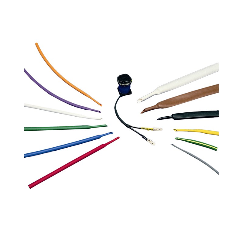 1 pcs : B2 1/8 YELLOW SPL - HEATSHRINK 1/8' YELLOW FOOT