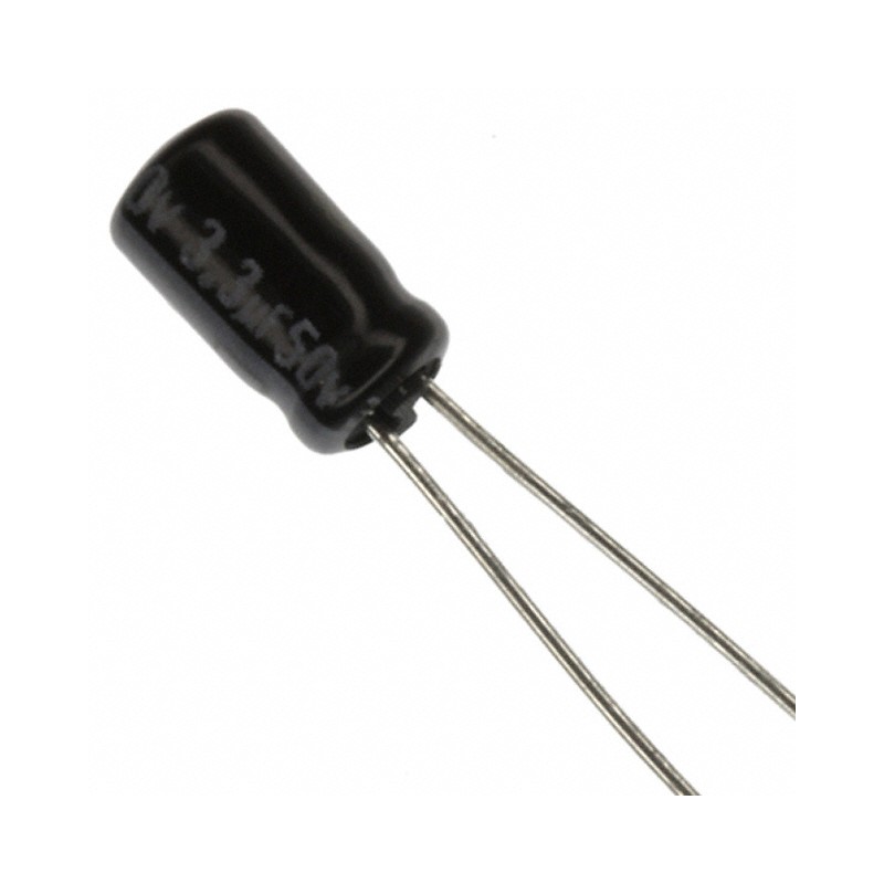 1 pcs : ECE-A1HKA3R3 - CAP ALUM 3.3UF 20% 50V RADIAL