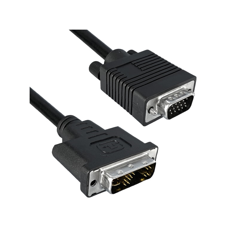 1 pcs : 1321001-03 - Cable Assembly D-Sub 15 pos Male, High Density (HD) to DVI-A Male 3.00' (914.4mm)