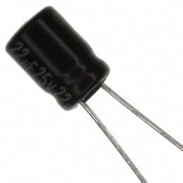 1 pcs : ECE-A1EKA220 - CAP ALUM 22UF 20% 25V RADIAL