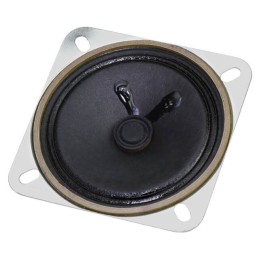 1 pcs : GA0776 - 8 Ohms General Purpose Speaker 1 W 192 Hz ~ 7 kHz Top Round, Square Frame