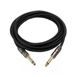 1 pcs : IO-IC109005-T2MBK - Cable Mono Phone Plug, 6.35mm (1/4', 0.25') To Phone Plug, 6.35mm (1/4', 0.25') 5.0' (1.52m)