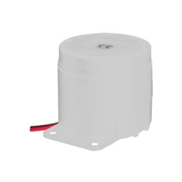 1 pcs : CPS-5447W-6125PM - Buzzers Indicator, Internally Driven 12 V 130mA 103dB @ 12V, 100cm Bracket Mount Wire Leads