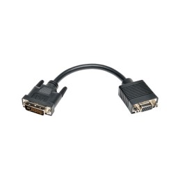1 pcs : P120-08N - Cable Assembly D-Sub 15 pos Female, High Density (HD) to DVI-I 24+5 Dual Link 0.67' (203.2mm)