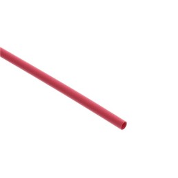 1 pcs : B2 1/8 RED 4FT - HEATSHRINK 1/8' RED 11PC