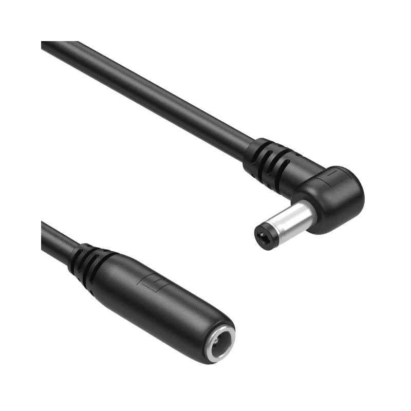 1 pcs : 10-03376 - Cable Assembly 2.5mm ID, 5.5mm OD Jack to Plug, Right Angle Round 15.0' (4.57m)