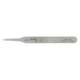 1 pcs - Weller Erem 120 mm, Stainless Steel, Flat, Rounded, Tweezers
