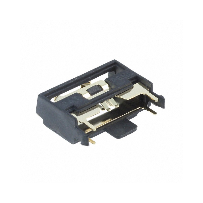 1 pcs : BV-1632-G - Battery Holder (Open) Coin, 16.0mm 1 Cell PC Pin