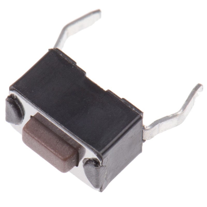 10 pcs - Brown Tactile Switch, SPST 50 mA @ 12 V dc