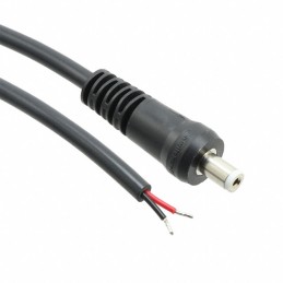 1 pcs : CAS76007984 - Cable Assembly 2.0mm ID, 5.5mm OD Plug to Wire Leads Round 6.6' (2.00m)