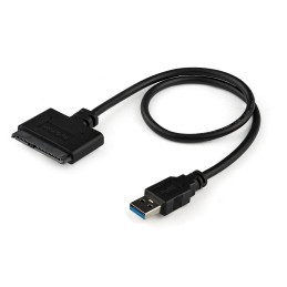 1 pcs : USB3S2SAT3CB - Cable Assembly USB A Male Plug to SATA 22 pos Female and Power Receptacle 1.64' (500.0mm)