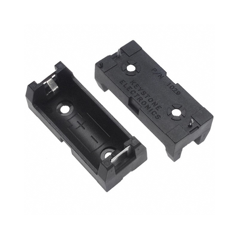 1 pcs : 1029 - Battery Holder (Open) 2/3A 1 Cell PC Pin