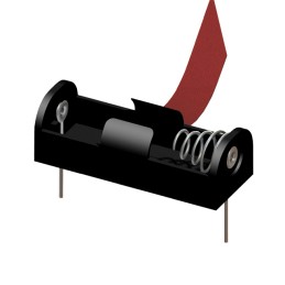 1 pcs : 2485RB - Battery Holder (Open) Multiple 1 Cell PC Pin