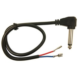 1 pcs : FD72055 - Cable Mono Phone Plug, 6.35mm (1/4', 0.25'), Right Angle To Cable (Round) 1.3' (40.00cm)