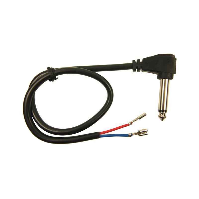 1 pcs : FD72055 - Cable Mono Phone Plug, 6.35mm (1/4', 0.25'), Right Angle To Cable (Round) 1.3' (40.00cm)