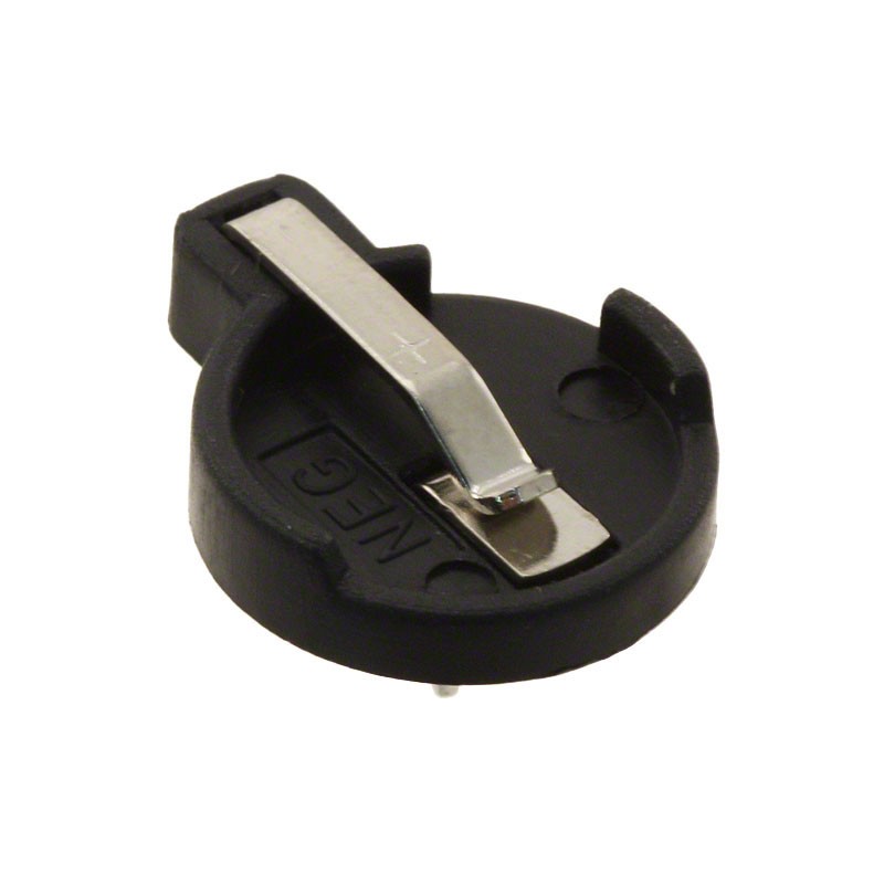 1 pcs : BH501 - Battery Holder (Open) Coin, 12.0mm 1 Cell PC Pin