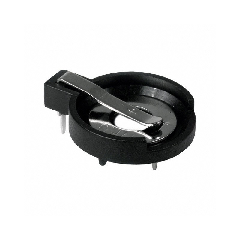 1 pcs : 103 - Battery Holder (Open) Coin, 20.0mm 1 Cell PC Pin