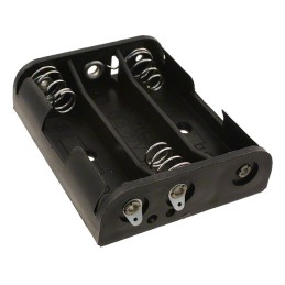 1 pcs : BC3AAL - Battery Holder (Open) AA 3 Cell Solder Lug