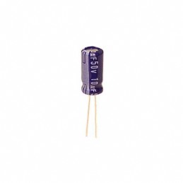 1 pcs : ECA-1HM100I - CAP ALUM 10UF 20% 50V RADIAL