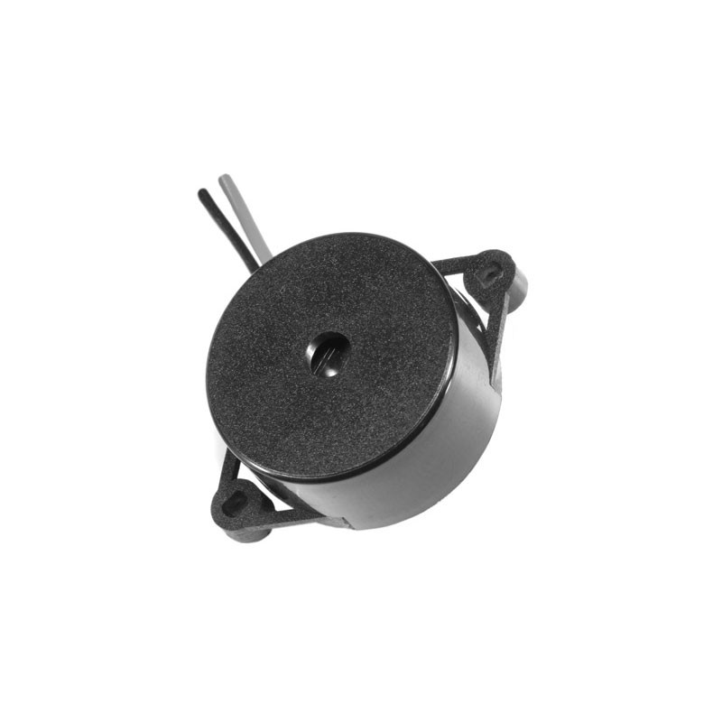 1 pcs : IP224512-1 - Buzzers Indicator, Internally Driven Piezo 12 V 3mA 4.5kHz 95dB @ 12V, 10cm Panel Mount, Flange Wire Leads