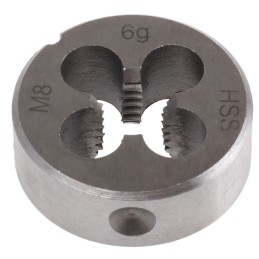 1 pcs - RS PRO Thread Die, M8 x 1.25mm Pitch, 25mm od