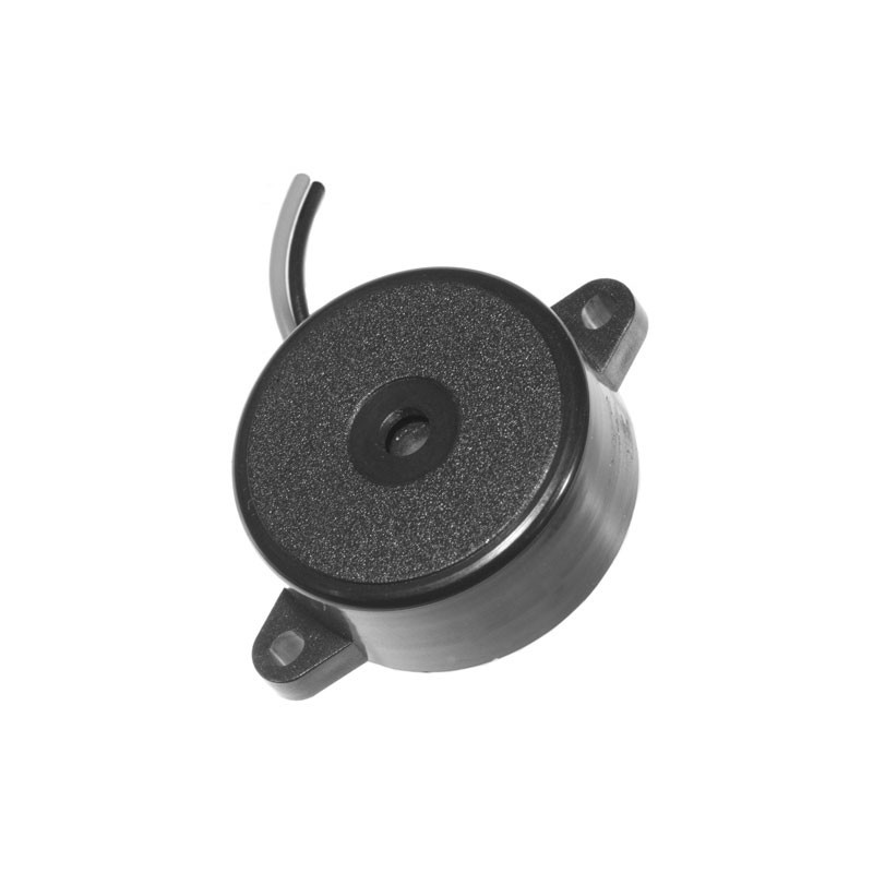 1 pcs : IP233512-2 - Buzzers Indicator, Internally Driven Piezo 12 V 10mA 3.5kHz 95dB @ 12V, 10cm Panel Mount, Flange Wire Leads