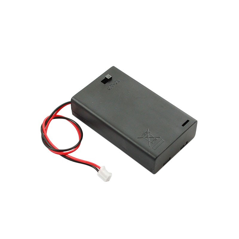 1 pcs : 727 - Battery Holder (Covered) AAA 3 Cell Wire Leads with Connector