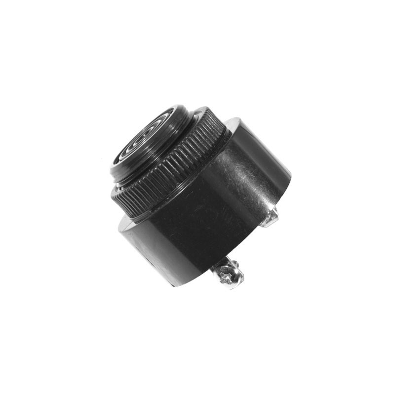 1 pcs : IP432912-1 - Buzzers Indicator, Internally Driven Piezo 12 V 20mA 2.9kHz 100dB @ 12V, 10cm Panel Mount Screw Terminal, Q