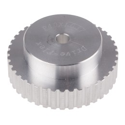 1 pcs - RS PRO Timing Belt Pulley, Aluminium 14.3mm Belt Width x 5mm Pitch, 40 Tooth