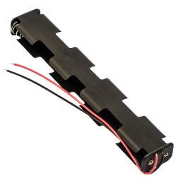 1 pcs : BH16AAW - Battery Holder (Open) AA 6 Cell Wire Leads - 6' (152.4mm)
