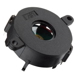1 pcs : W-25A - Buzzers Transducer, Externally Driven Piezo 12 V 3.1kHz 105dB @ 12V, 30cm Panel Mount, Flange PC Pins