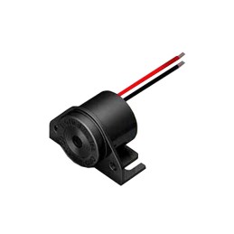 1 pcs : PM-80 - Buzzers Indicator, Internally Driven Piezo 10 ~ 50mA 2.9kHz 103dB @ 15V, 61cm Panel Mount, Flange, Right Angle W