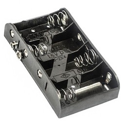 1 pcs : BH4CSF - Battery Holder (Open) C 4 Cell 9 Volt Snap Fasteners