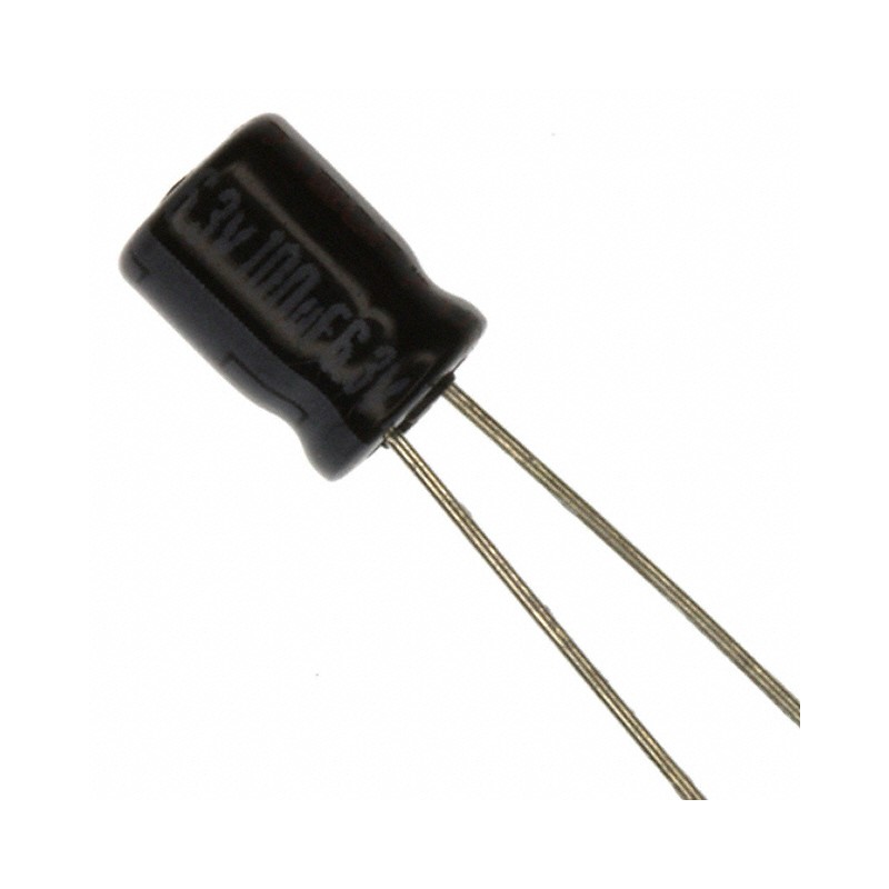 1 pcs : ECE-A0JKA101 - CAP ALUM 100UF 20% 6.3V RADIAL