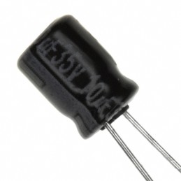 1 pcs : ECE-A1VKA100 - CAP ALUM 10UF 20% 35V RADIAL