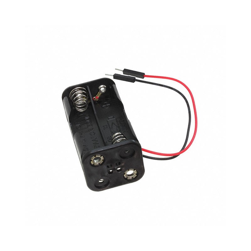1 pcs : 3905 - Battery Holder (Open) AA 4 Cell Wire Leads with Connector