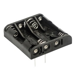 1 pcs : BC4AAAPC - Battery Holder (Open) AAA 4 Cell PC Pin