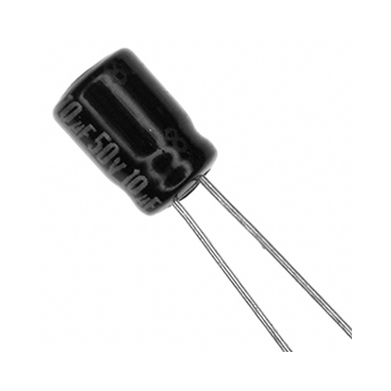 1 pcs : ECE-A1HKA100I - CAP ALUM 10UF 20% 50V RADIAL